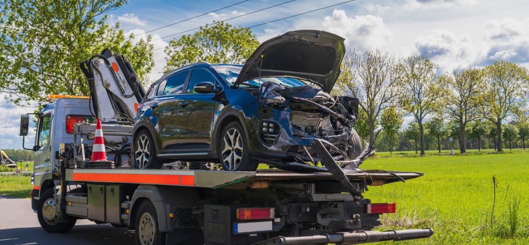 Dépannage d'un véhicule accidenté